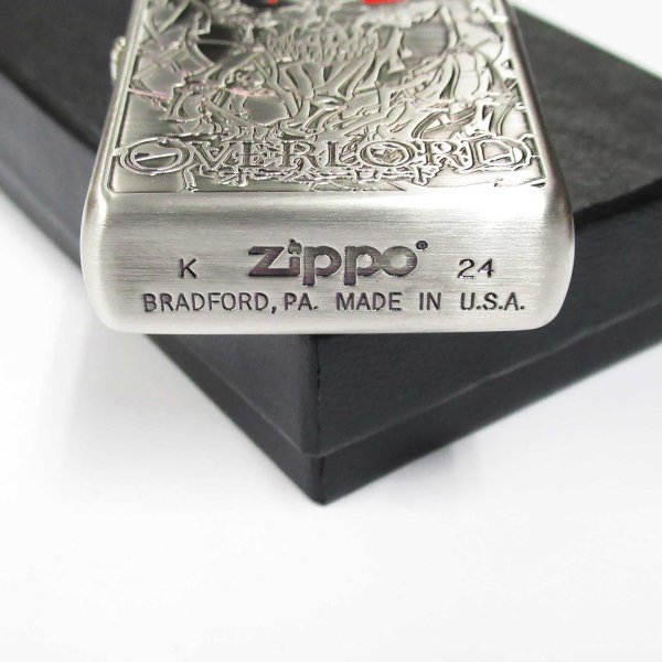 Photo4: Zippo Overlord Ainz Oxidized Silver Both Sides Etching Japan Limited Japanese Anime Oil Lighter (4)