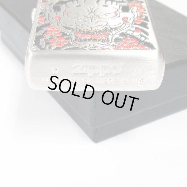 Photo4: Zippo Ryu ga Gotoku 8 Gaiden Goro Majima Hannya Tattoo Like a Dragon Oxidized Silver Both Sides Etching Japan Limited Oil Lighter (4)