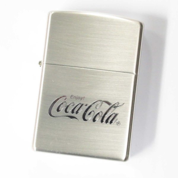 Photo2: Zippo Coca-Cola Silver Satena Etching 2007 Japan Limited Oil Lighter (2)