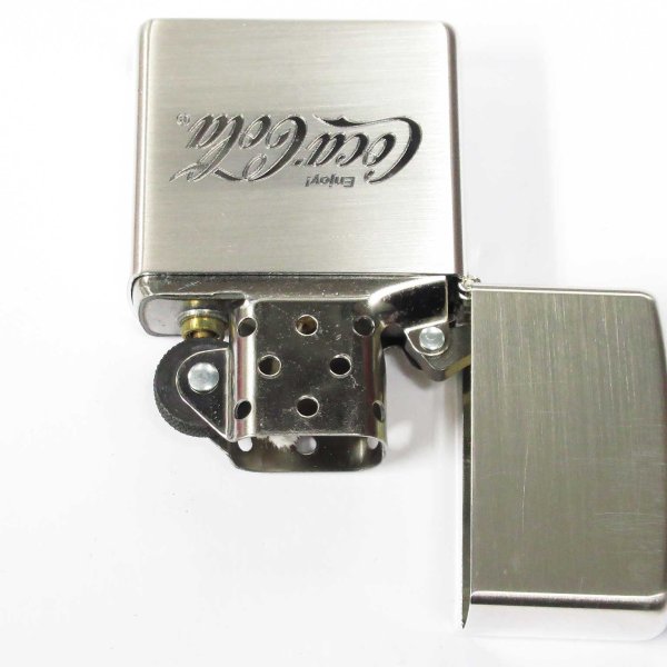 Photo4: Zippo Coca-Cola Silver Satena Etching 2007 Japan Limited Oil Lighter (4)