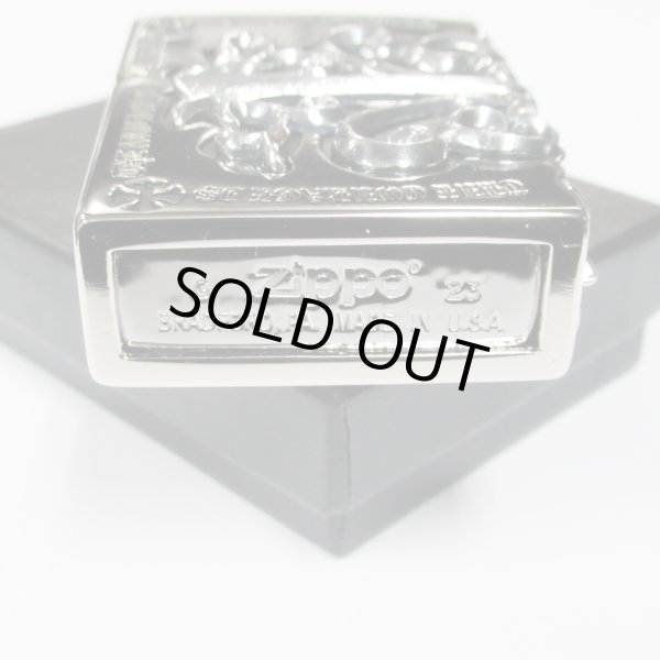 Photo6: Zippo Gothic Silver Side Arabesque Cross Full Metal Jacket Japan Limited Heavy Weight Oil Lighter (6)