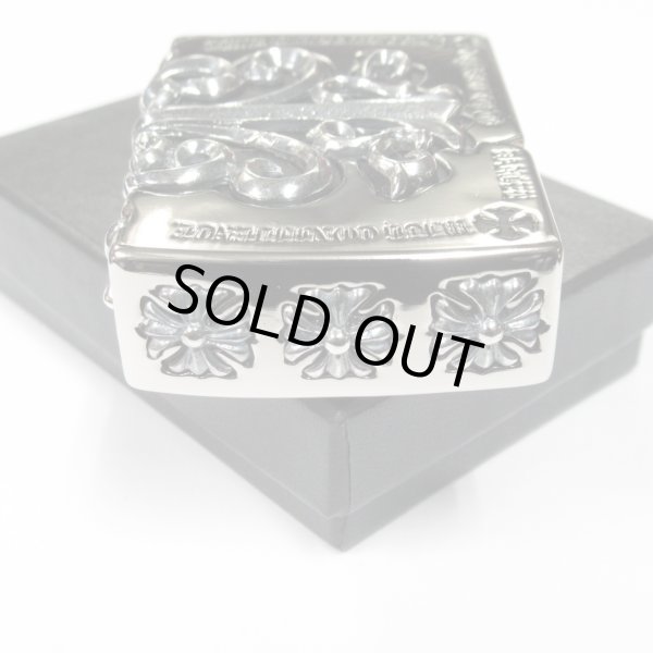 Photo4: Zippo Gothic Silver Side Arabesque Cross Full Metal Jacket Japan Limited Heavy Weight Oil Lighter (4)