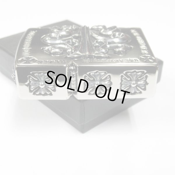 Photo5: Zippo Gothic Silver Side Arabesque Cross Full Metal Jacket Japan Limited Heavy Weight Oil Lighter (5)