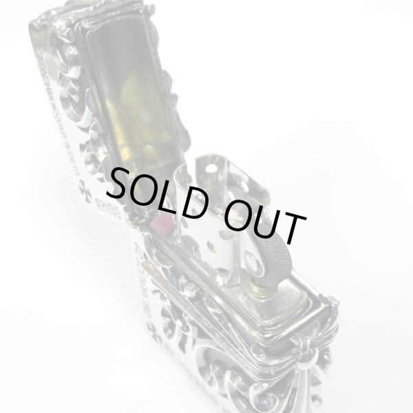Photo7: Zippo Gothic Silver Side Arabesque Cross Full Metal Jacket Japan Limited Heavy Weight Oil Lighter (7)
