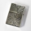 Photo2: Zippo Dragon Tiger Both Sides Etching Oxidized Silver Plating Japan Limited Oil Lighter (2)