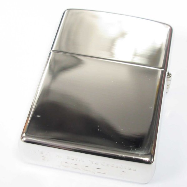 Photo4: Outlet Zippo Star Deep Engraving Blue Rhinestone Platinum Mirror Plating Japan Limited Oil Lighter (4)