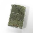 Photo2: Zippo Dragon Tiger Both Sides Etching Oxidized Silver Gold Plating Japan Limited Oil Lighter (2)