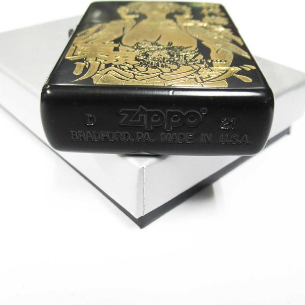 Photo6: Used Zippo Tokyo Revengers Matte Black Gold Both Sides Etching Japanese Anime Manga Japan Limited Oil Lighter (6)