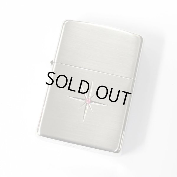 Photo1: Zippo Star Deep Engraving Rhinestone Silver Satena Plating Japan Limited Oil Lighter (1)