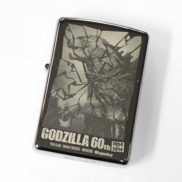 Photo1: Zippo Godzilla 60th Anniversary Holywood A Black Nickel Plating Japan Limited Oil Lighter (1)