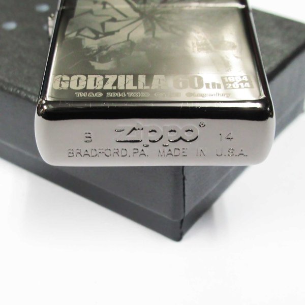Photo4: Zippo Godzilla 60th Anniversary Holywood A Black Nickel Plating Japan Limited Oil Lighter (4)