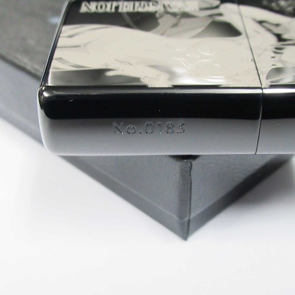Photo4: Zippo Evangelion Eva Makinami Mari Illustrious 改8号機γ Black Titanium Japan Limited Oil Lighter (4)