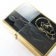Photo2: Outlet Zippo Lupin the Third Gold Plating Both Sides Etching Japan Limited Oil Lighter (2)