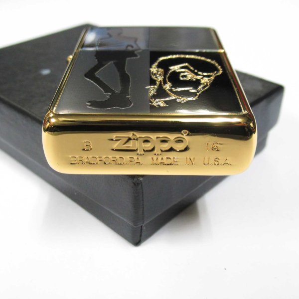 Photo6: Outlet Zippo Lupin the Third Gold Plating Both Sides Etching Japan Limited Oil Lighter (6)