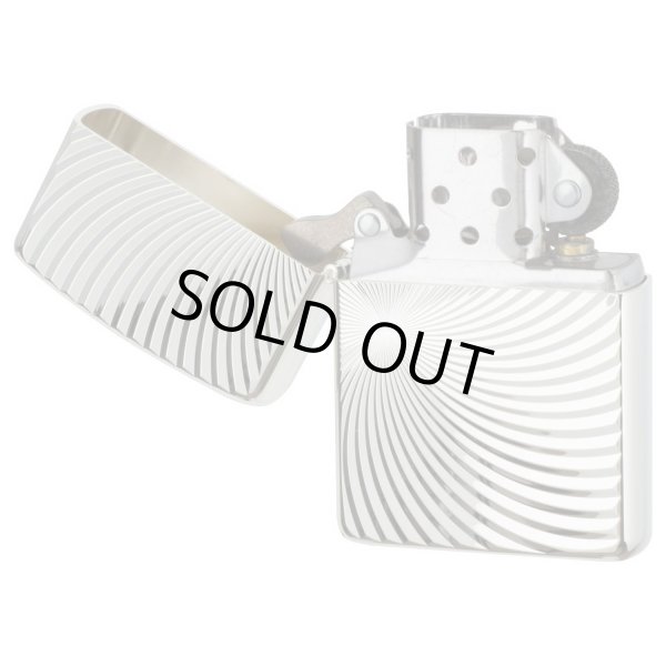 Photo4: Zippo Armor Case Spiral Both Sides Deep Etching Silver Polished Finish Japan Limited Oil Lighter (4)