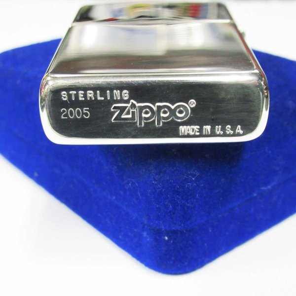 Photo6: Vintage Sterling Silver Zippo Phoenix Kanji 鳳凰 2005 Etching Japan Limited Oil Lighter (6)