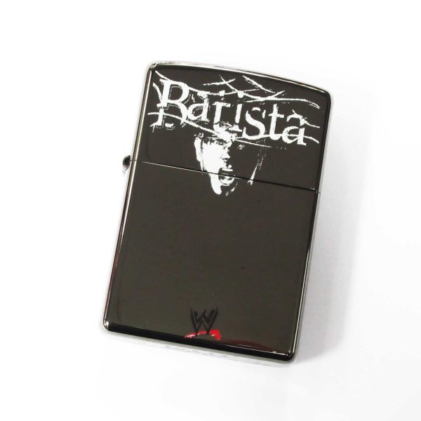 Photo1: Vintage WWE Superstars Original Zippo Batista Black Nickel 2005 Japan Limited Oil Lighter (1)