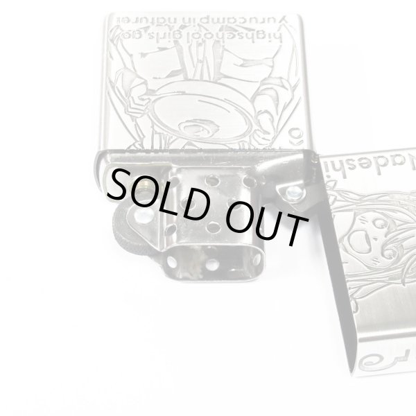 Photo3: Zippo Laid-Back Camp Yurucamp Nadeshiko Rin Japanese Anime 3-sides Etching Oxidized Silver Japan Limited Oil Lighter (3)