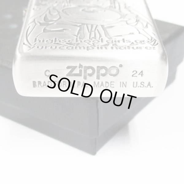 Photo5: Zippo Laid-Back Camp Yurucamp Nadeshiko Rin Japanese Anime 3-sides Etching Oxidized Silver Japan Limited Oil Lighter (5)