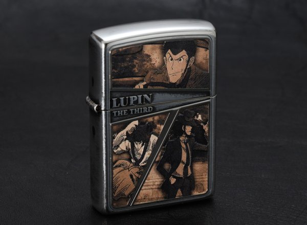 Photo6: Zippo Lupin the Third Sepia Frame Metal Oxidized Silver Plating Japan Limited Oil Ligter (6)