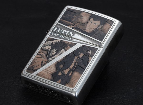 Photo4: Zippo Lupin the Third Sepia Frame Metal Oxidized Silver Plating Japan Limited Oil Ligter (4)