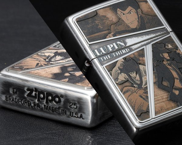 Photo7: Zippo Lupin the Third Sepia Frame Metal Oxidized Silver Plating Japan Limited Oil Ligter (7)