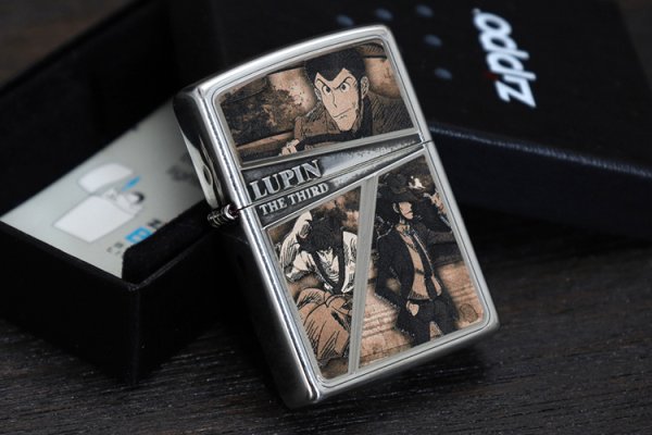 Photo8: Zippo Lupin the Third Sepia Frame Metal Oxidized Silver Plating Japan Limited Oil Ligter (8)