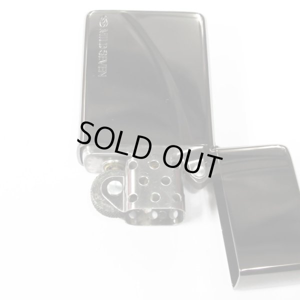 Photo4: Zippo Slim Armor Case Flat Top Mild Seven Japanese Cigarettes Black Etching 2010 Japan Limited Oil Lighter (4)