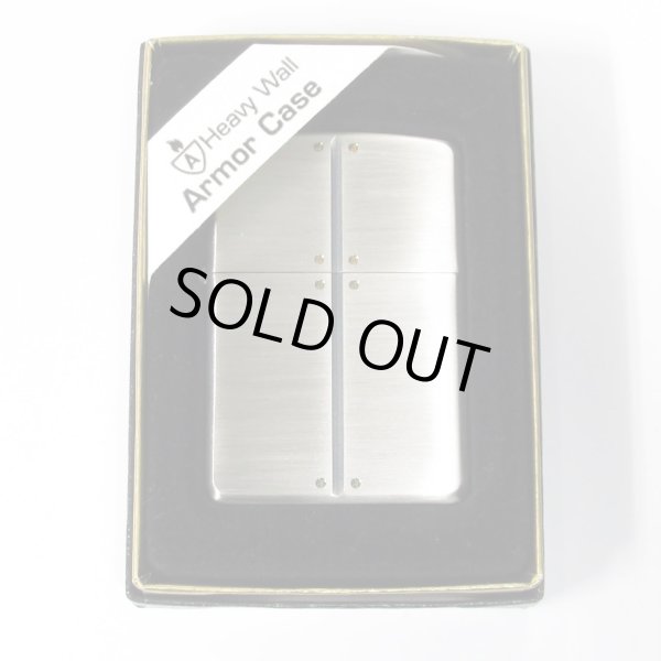 Photo5: Vintage Zippo Armor Case Rhinestone Deep Etching Oxidized Silver 2004 Japan Limited Oil Lighter (5)
