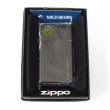 Photo6: Zippo Slim Armor Case Flat Top Mild Seven Japanese Cigarettes Black Etching 2010 Japan Limited Oil Lighter (6)