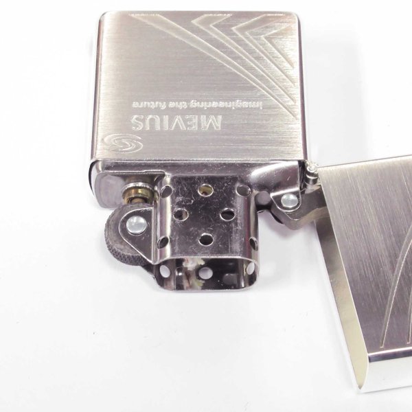 Photo3: Zippo Mevius Japanese Cigarettes Etching Silver Satena 2014 Japan Limited Oil Lighter (3)