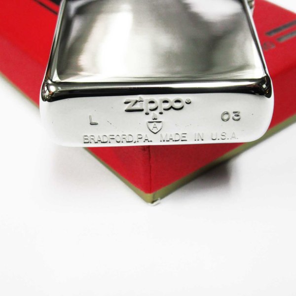 Photo4: Vintage Zippo Armor Case Twist Shell Inlay 2003 Silver Japan Limited Oil Ligter (4)