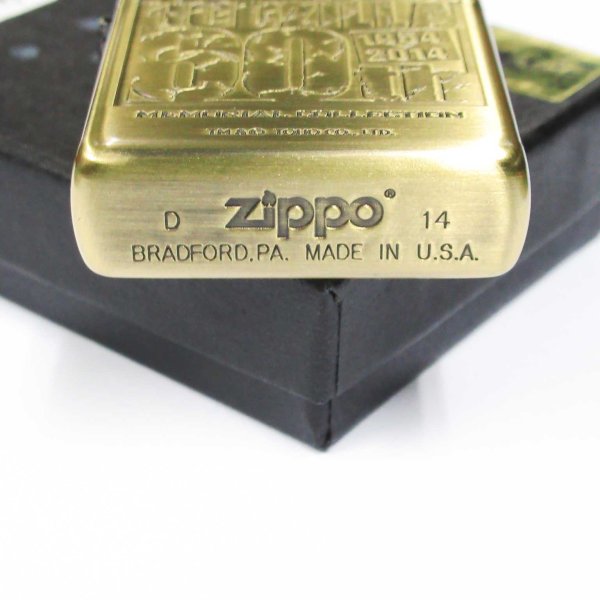 Photo4: Zippo Godzilla 60th Anniversary Oxidized Brass Plating Etching Japan Limited Oil Lighter (4)