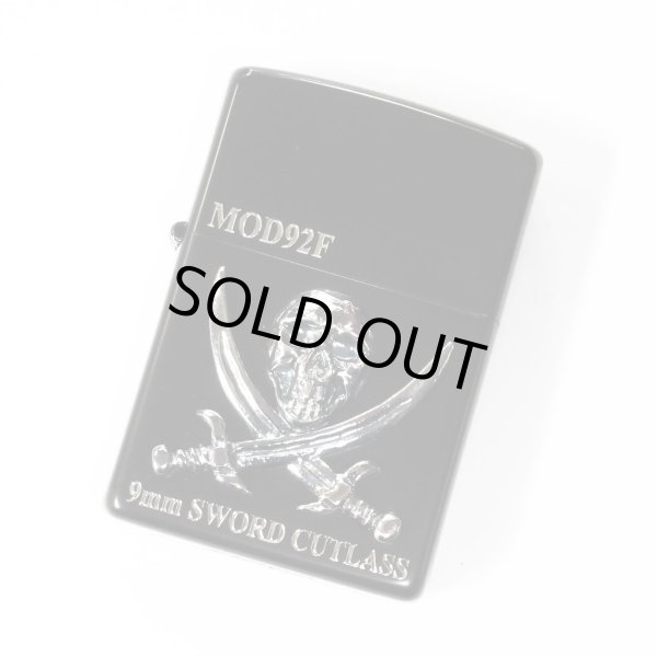 Photo1: Outlet Zippo BLACK LAGOON MOD92F Sword Cutlass Metal Both Sides Etching Japanese Anime Japan Limited Oil Ligter (1)