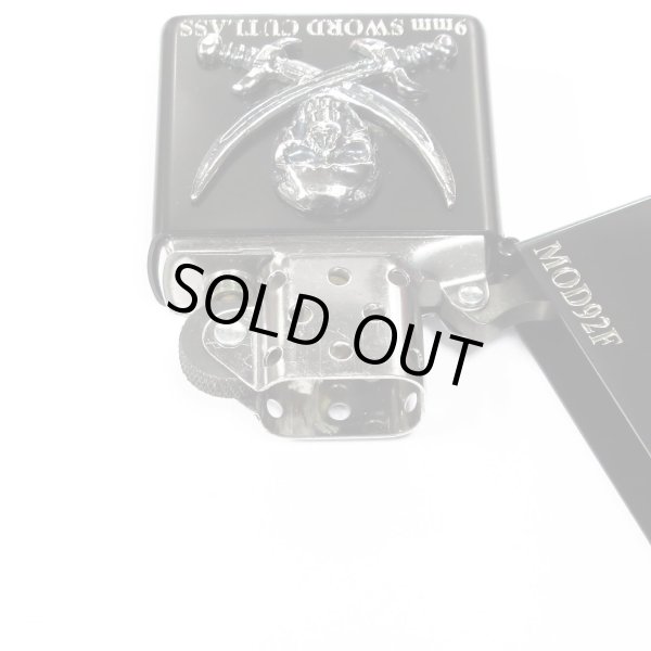 Photo4: Outlet Zippo BLACK LAGOON MOD92F Sword Cutlass Metal Both Sides Etching Japanese Anime Japan Limited Oil Ligter (4)