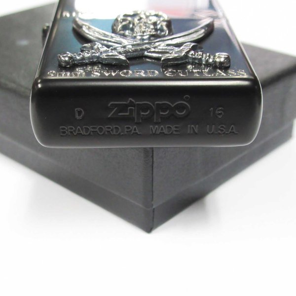 Photo5: Outlet Zippo BLACK LAGOON MOD92F Sword Cutlass Metal Both Sides Etching Japanese Anime Japan Limited Oil Ligter (5)