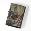 Photo2: Zippo Sengoku Busho Shingen Takeda Samurai Kanji 風林火山 武田信玄 Both Sides Etching Black Nickel Japan Limited Oil Lighter (2)