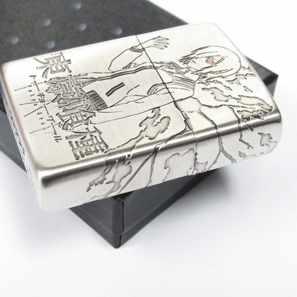 Photo4: Zippo 東京喰種 Tokyo Ghoul Touka Kirishima 3-ides Etching Oxidized Silver Plating Japan Limited Oil Lighter (4)