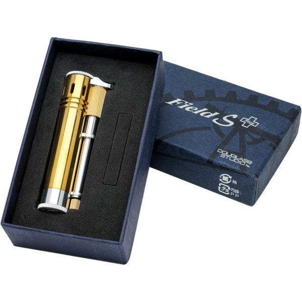 Photo3: Douglass Studio Field-S Plus COMBO-1 Brass Duralumin Water Resistance Oil Lighter Made in Japan (3)