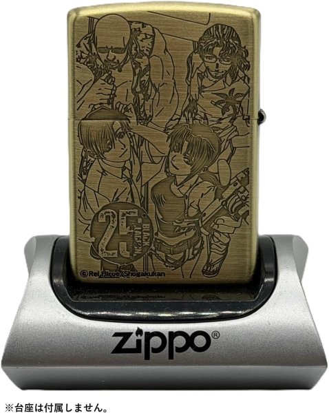 Photo2: Zippo BLACK LAGOON 25th Anniversary  Lagoon Company Both Sides Etching Oxidized Brass Plating Japan Limited Oil Lighter (2)