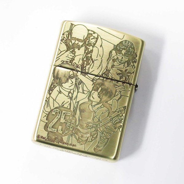 Photo2: Zippo BLACK LAGOON 25th Anniversary Lagoon Company Both Sides Etching Oxidized Brass Plating Japan Limited Oil Lighter (2)