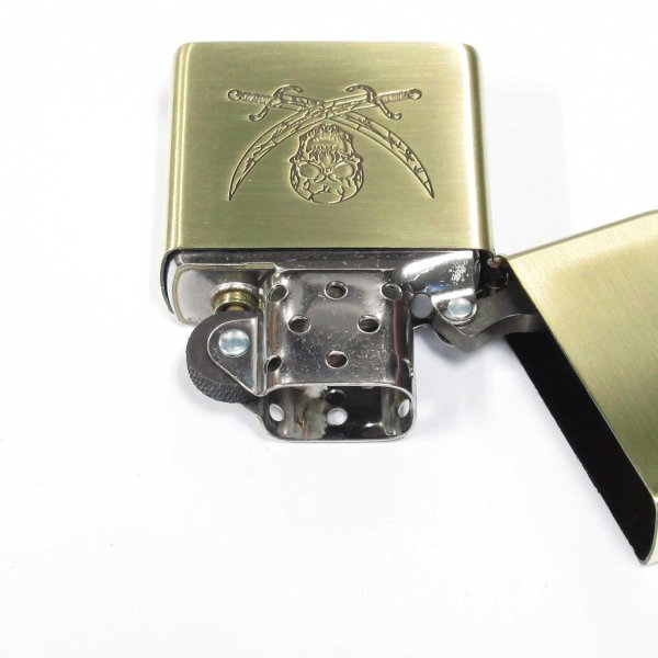 Photo3: Zippo BLACK LAGOON 25th Anniversary Lagoon Company Both Sides Etching Oxidized Brass Plating Japan Limited Oil Lighter (3)
