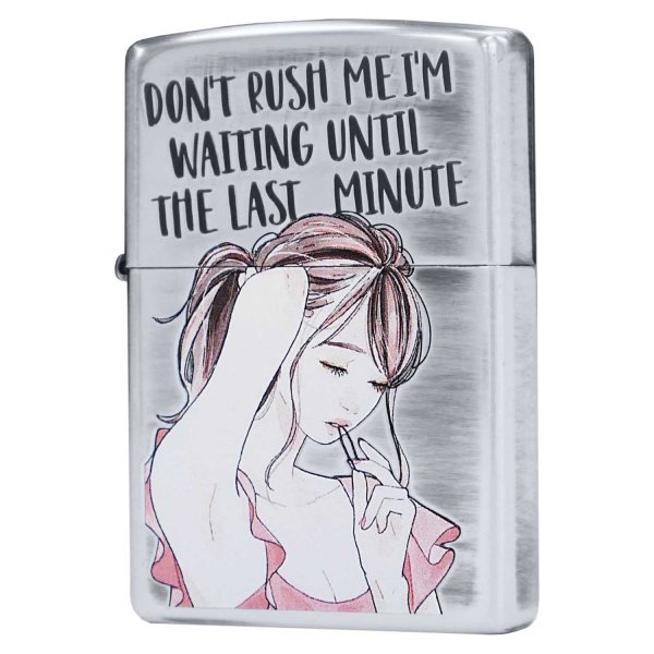 Photo1: Zippo Sexy Moe Girl Woman Oxidized Silver Plating Etching Japan Limited Oil Lighter #3 (1)