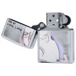 Photo3: Zippo Sexy Moe Girl Woman Oxidized Silver Plating Etching Japan Limited Oil Lighter #1 (3)
