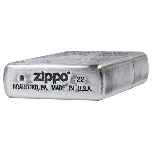 Photo4: Zippo Sexy Moe Girl Woman Oxidized Silver Plating Etching Japan Limited Oil Lighter #3 (4)