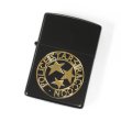 Photo1: Zippo BIOHAZARD S.T.A.R.S. Medallion 3-sides Etching Matte Black Gold Japan Limited Oil Lighter (1)