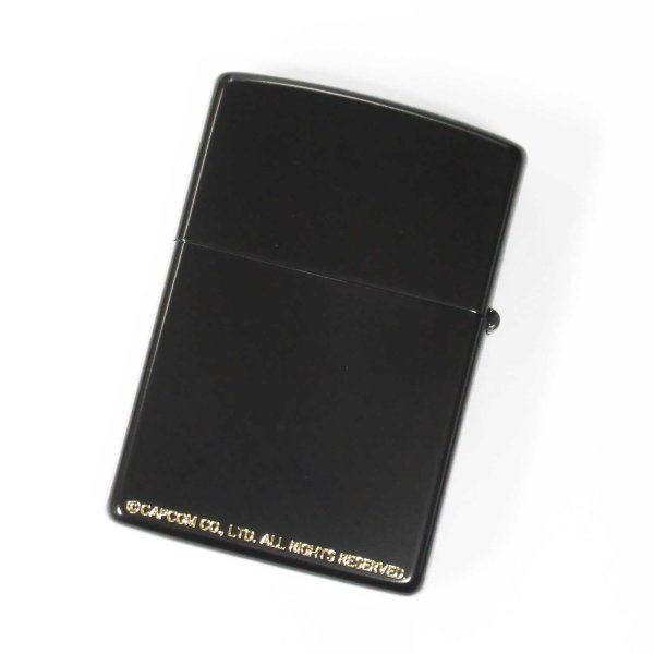 Photo2: Zippo BIOHAZARD S.T.A.R.S. Medallion 3-sides Etching Matte Black Gold Japan Limited Oil Lighter (2)