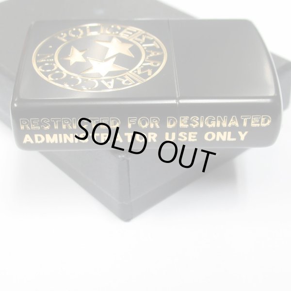 Photo3: Zippo BIOHAZARD S.T.A.R.S. Medallion 3-sides Etching Matte Black Gold Japan Limited Oil Lighter (3)