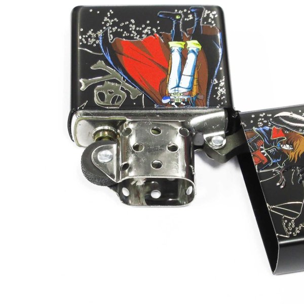 Photo3: Zippo Space Pirate Captain Harlock Matte Black Silver Both Sides Etching Japan Limited Oil Lighter (3)