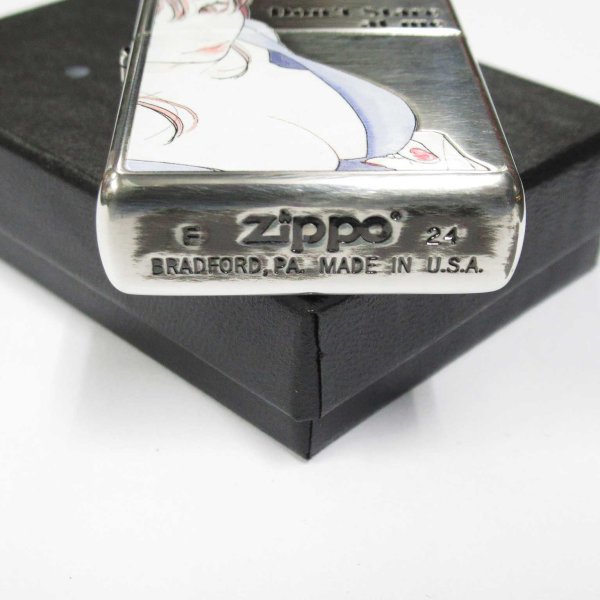 Photo4: Zippo Sexy Moe Girl Woman Oxidized Silver Plating Etching Japan Limited Oil Lighter #1 (4)